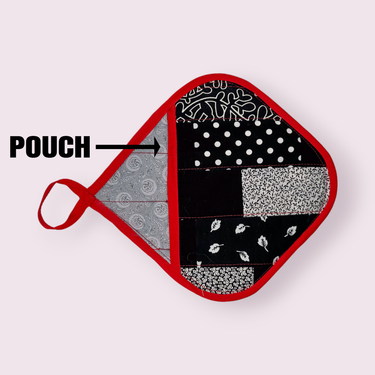 Handmade Reversible Pot Holder with Pocket - Unicorn Fart Productions